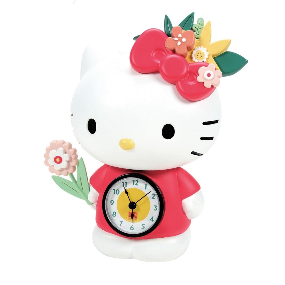 Hello Kitty Desk Clock Allen Designs Brand New